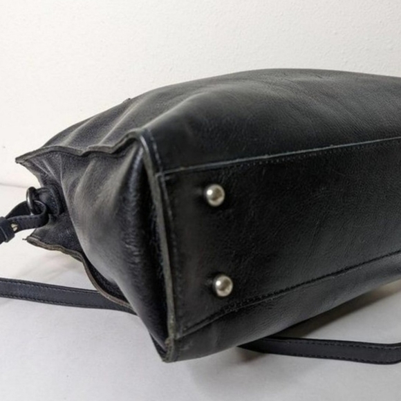 Patricia Nash Black Studded Leather Zancona Tote Crossbody Strap - Picture 8 of 12